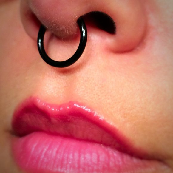 Fake Cheater Piercing 3 Pcs No Pain Ear Nose 18k Gold, Silver, Blk Niobium Plate - Picture 6 of 6